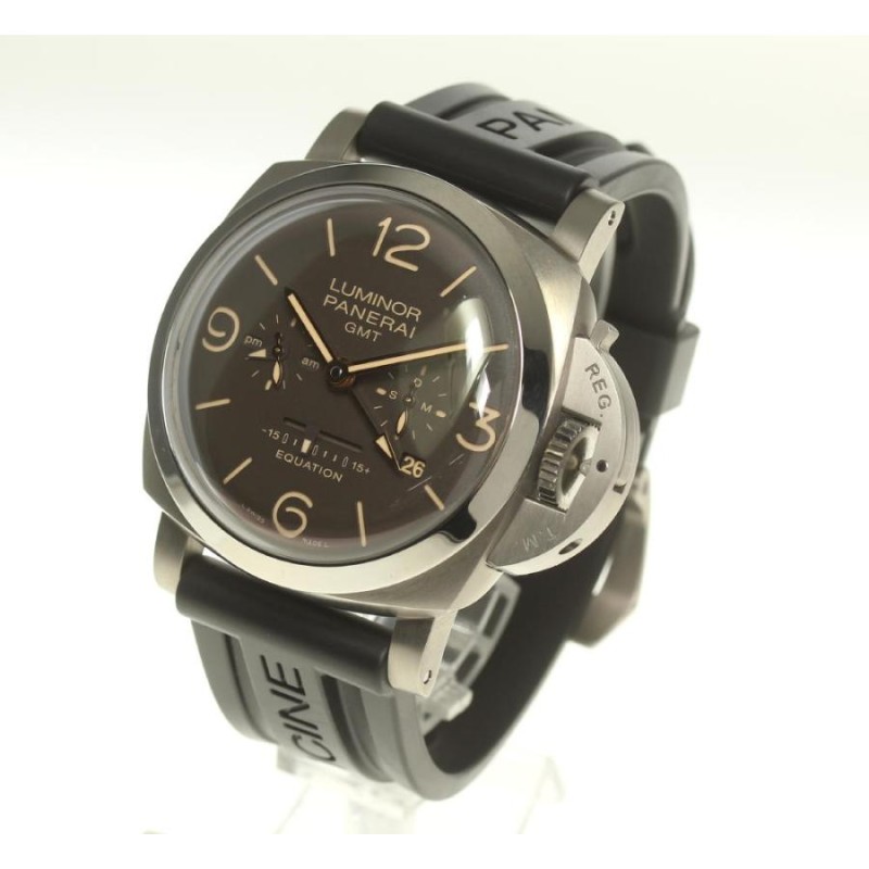 ☆良品☆箱保付【PANERAI】パネライ ルミノール 1950 イクエーション オブ タイム 8デイズ GMT チタニオ PAM00656 手巻き  メンズ | LINEブランドカタログ