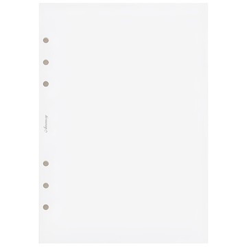 PAPERIDEAS 活頁替芯 空白 白瑤紙  1個  80張  A5