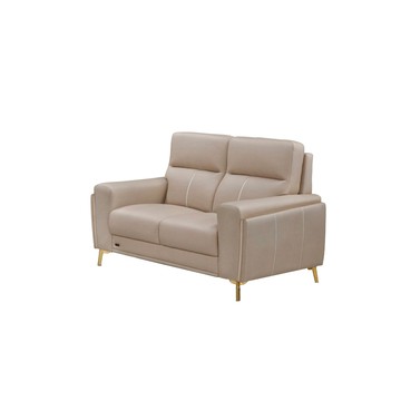 傢俱工場-夢露 輕奢風獨立筒 貓抓皮沙發 2人座青綠