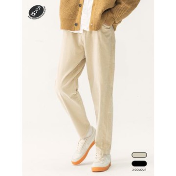 九六致原創設計秋季350g燈芯絨寬松休閑褲微錐日系復古百搭長褲男