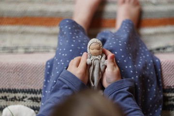 小華爾道夫娃娃 柔軟的嬰兒娃娃 嬰兒口袋娃娃