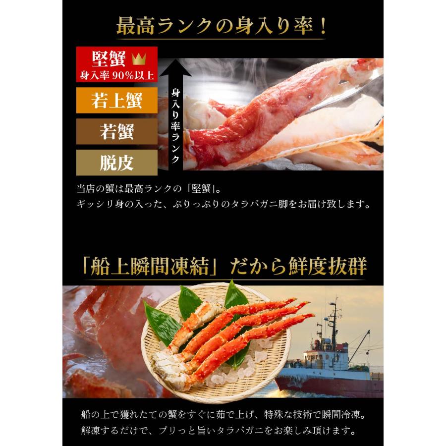 タラバガニ タラバガニ脚 1kg 3肩セット シュリンク包装 たらばがに ボイル 船上瞬間凍結 海鮮 ギフト プレゼント お歳暮 御歳暮 クリスマス