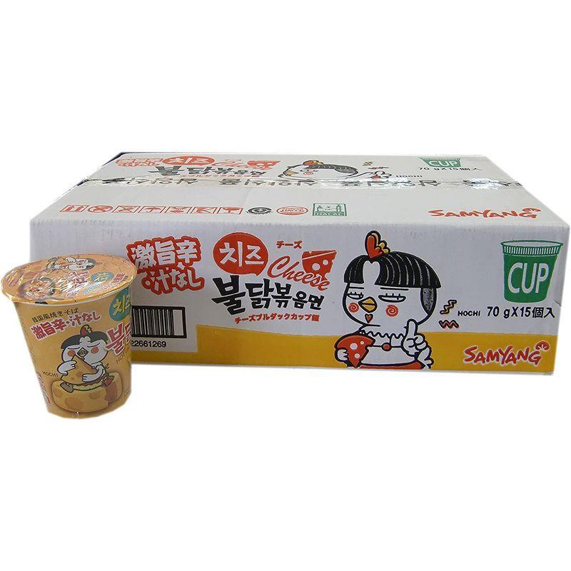 三養食品 ブルダック炒め麺 カップ チーズ 70g 15個セット