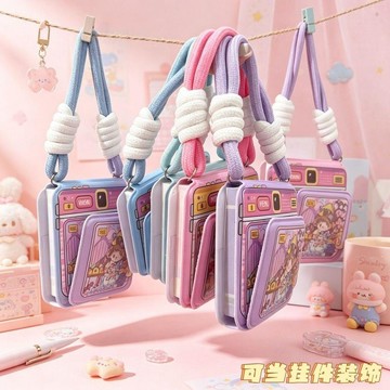 🌞包包優選寶藏品🌟🌟可愛拍立得造型超萌迷你解壓本手提包便攜式彩頁記事本學生小本子🌞