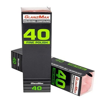 Jescar GlanzMax 粉紅色 W-40 Menzerna P126 專業 拋光 硬臘條 鋼材 木質