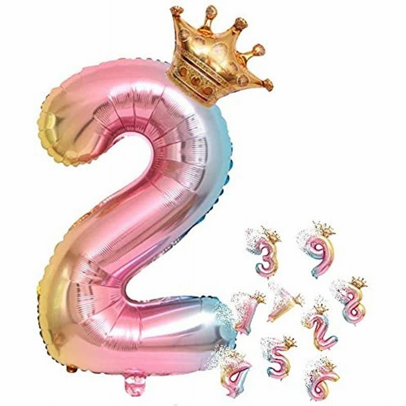 オンラインストア卸売 パーティーデコレーションセット QJZoncuji 風船 バルーン 風船 誕生日 飾り付け Birthday バースデー パーティー 装飾 デコレーションセット (数字1)