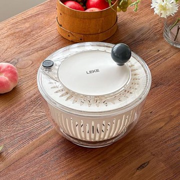 韓國304不銹鋼家用蔬菜脫水器水果沙拉甩干機瀝水刨絲機瀝水盆