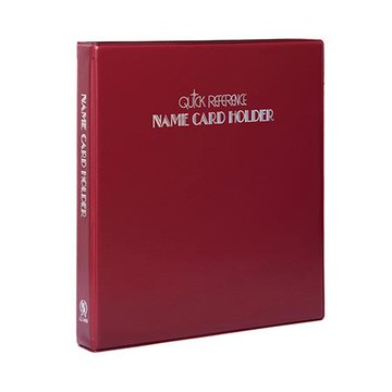 連勤LAN CHYN PVC三孔活頁名片簿/LC-3480/480名/紅