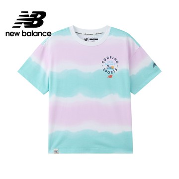 【New Balance】 NB 童裝渲染衝浪上衣_中性_薄荷綠/紫色_7EF2203WMNT