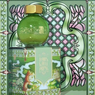 FWP 摩天輪  水晶瓶 20ml / 85ml 鋼筆閃粉墨水 - 琉璃翠影