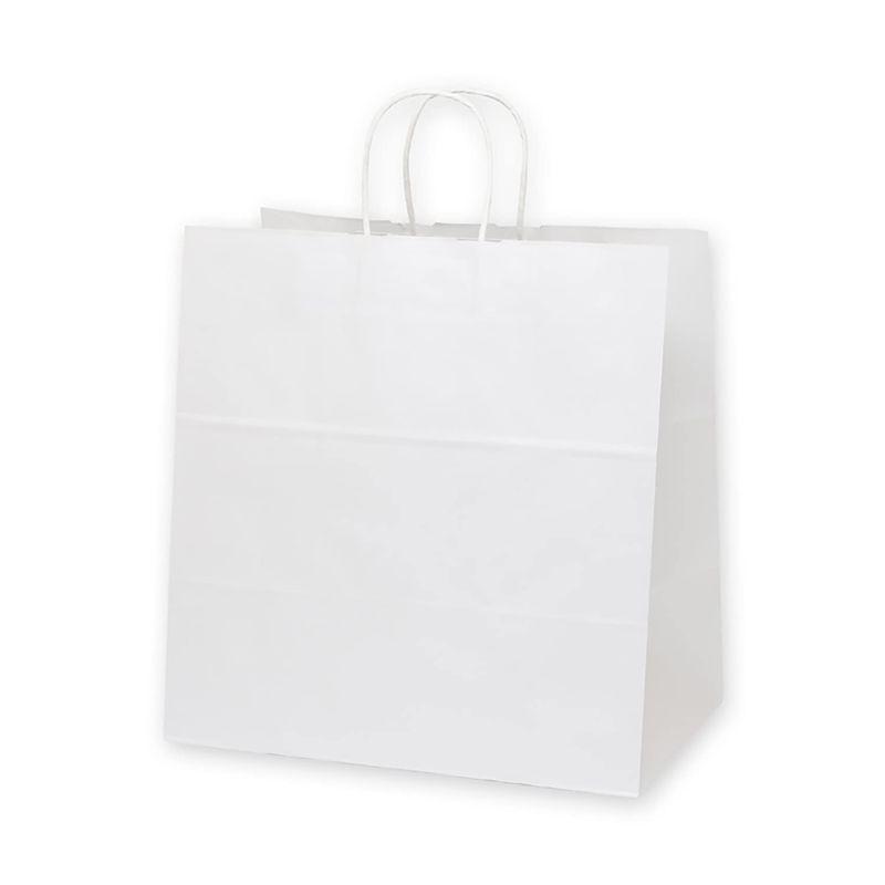 紙袋 ケース販売HEIKO 25チャームバッグ 38-4 晒白無地 003291000 1ケース(50枚入×4袋 合計200枚)