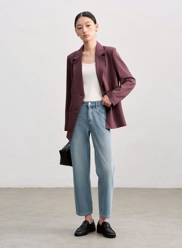 雲感顯瘦九分牛仔褲