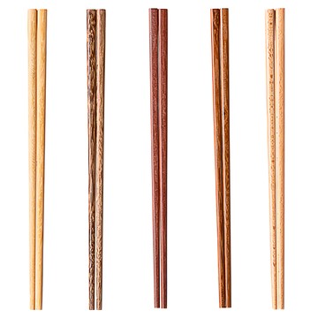 LifeShopping 實木筷子禮盒5雙組  5雙筷子  自然木色  1組