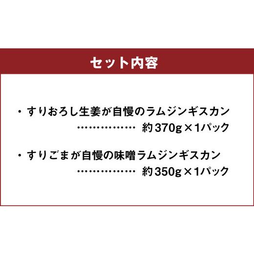 ふるさと納税 北海道 北広島市 生姜と味噌のラムジンギスカンセット 計2パック