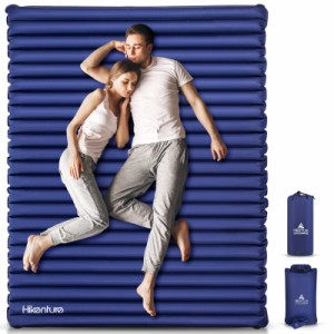 HIKENTURE Double Sleeping Pad for Camping Extra Thick 3.75in Camping Mattress Person Self Inflating Camping Pad Inflatab