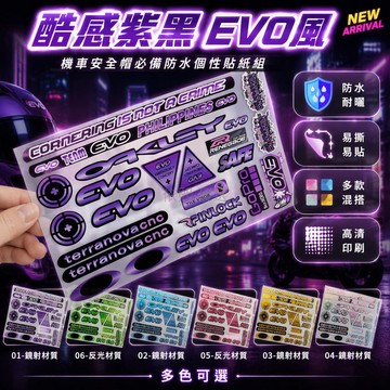 台灣出貨 摩托車頭盔貼紙 镭射反光材質 卡通IP設計 賽車元素裝飾 防水防曬貼 Arai SHOEI通用