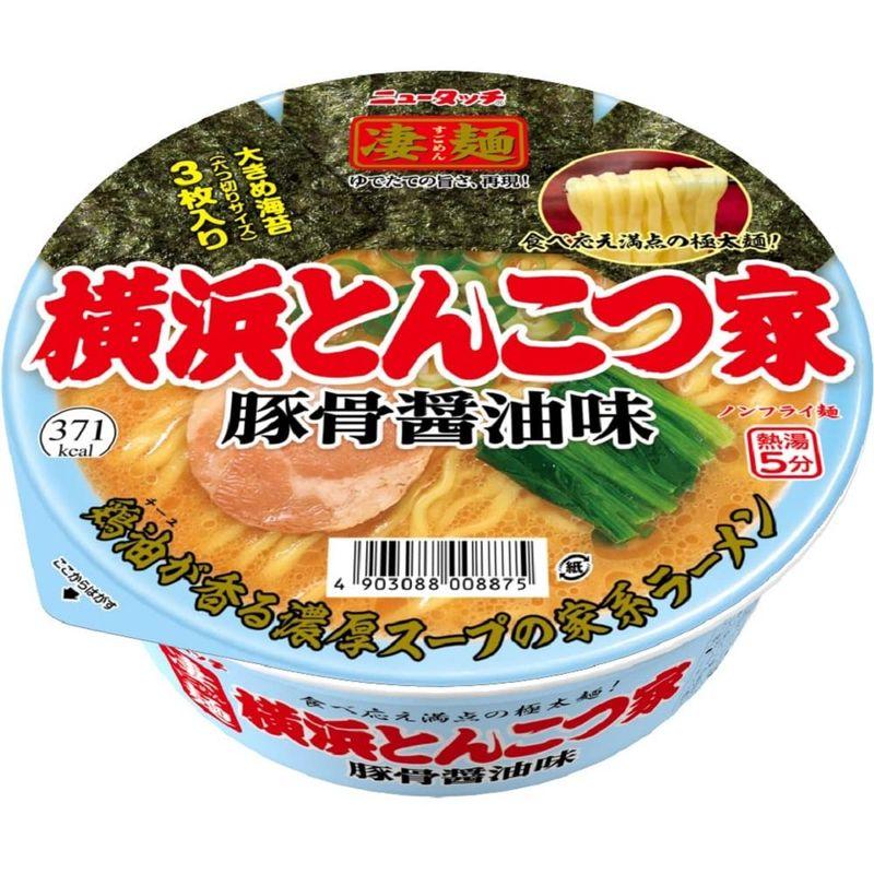 ヤマダイ ニュータッチ 凄麺 横浜とんこつ家 117g×12個