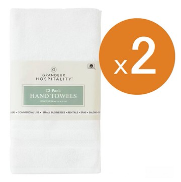 [COSCO代購6] W1176955 Grandeur 商用純棉毛巾 40x76公分 12入/組(兩組裝）