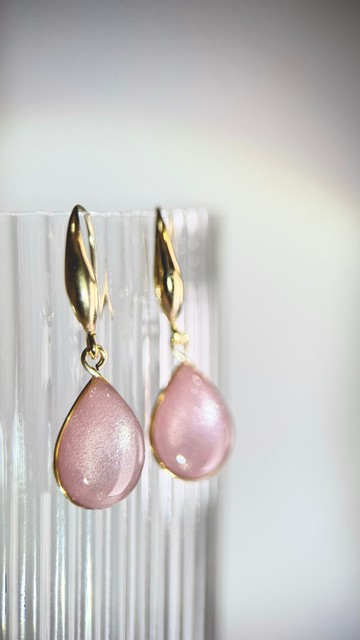 #002 作品２號 手作追光水滴耳環  【cindyandtong】