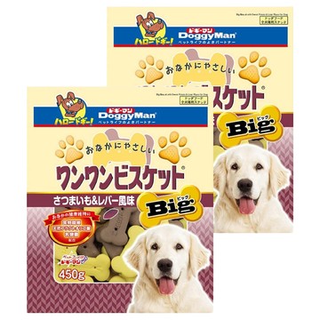 DoggyMan 多格漫 大型犬用 消臭餅乾  甜薯雞肝  450g  2包
