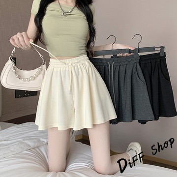 韓版垂感寬鬆顯瘦短裙【P382】