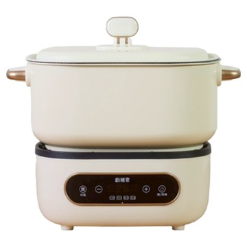 Cozii 廚膳寶 溫控多功能不沾料理鍋 象牙白  C1880  普通型