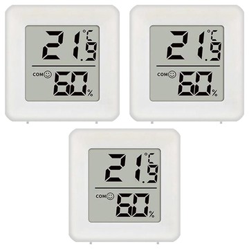 小麥購物 溫度濕度計 18g  白色  3個
