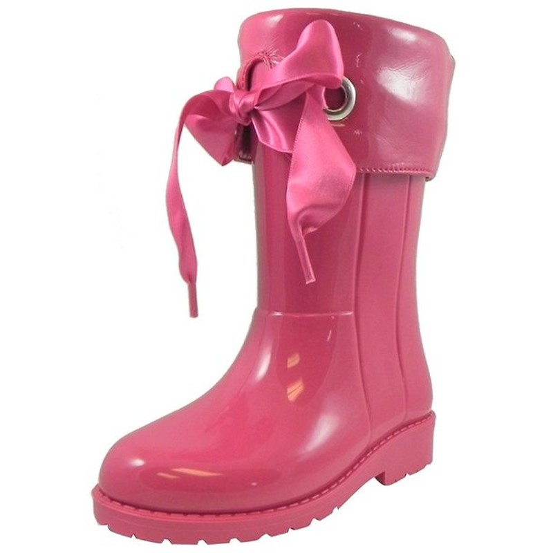 梅雨 対策 長靴 レインブーツ キッズ 女の子 子供用 リボン ピンク 海外 オシャレ 雨具 通販 Lineポイント最大0 5 Get Lineショッピング