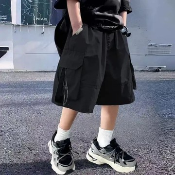 【水洗彈性】男童短褲夏季薄款兒童工裝褲新款中大童五分褲帥 男童短褲 夏天褲子 運動短褲 休閒褲子 五分褲 中小童