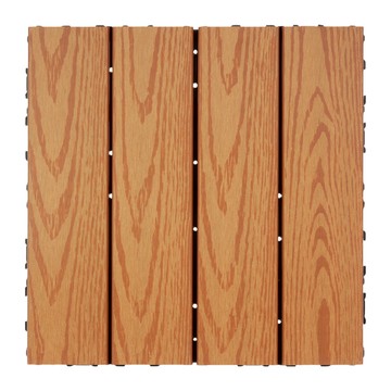 TRENY 壓紋塑木地板-原木色-10入_廠商直送