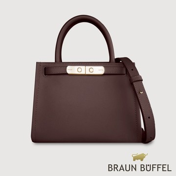 【BRAUN BUFFEL】尤妮爾 手提包-培土棕(德國小金牛台灣總代理)/BF867-56-POS