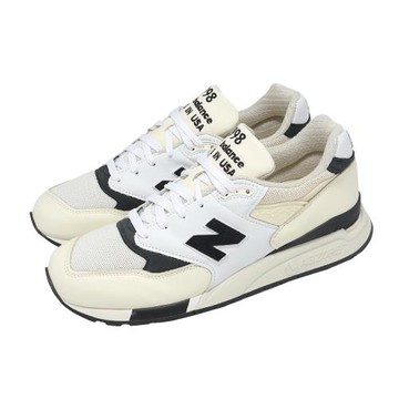 New Balance NB 休閒鞋 998 男鞋 米 黑 麂皮 緩震 英美製 紐巴倫 U998TI-D