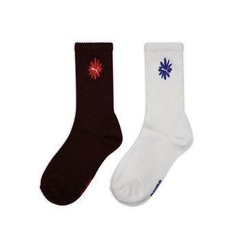 【PUMA官方旗艦】Fashion花朵跳豹刺繡重磅數長襪2雙組 女性 BB152801