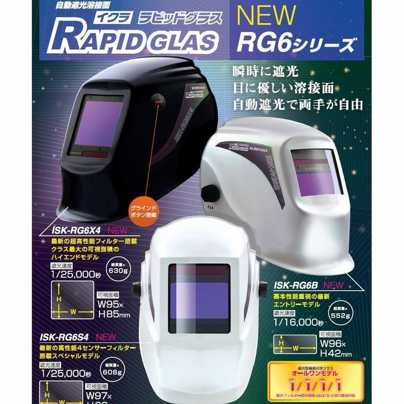 理研オプテック/RIKEN 溶接面 Rシリーズ かぶり型 R-5500V-C