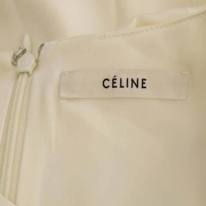 セリーヌ CELINE シルクリボンチュニック プルオーバー 長袖 36