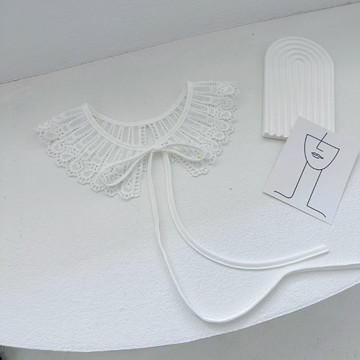 【巴黎精品】現貨+預購 假領子襯衫領片(綁帶小披肩刺繡蕾絲女裝配件2色a1gg57)