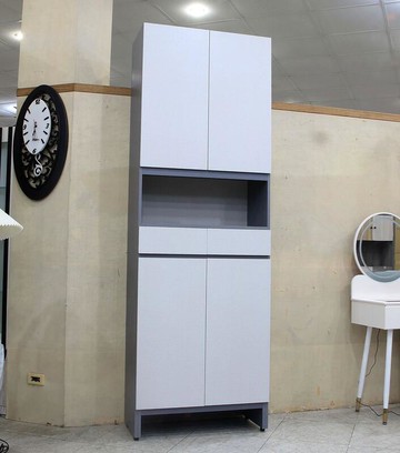 【歐風別館】威廉亞麻灰白色雙色玄關鞋櫃【二】【基隆至台中免運費】