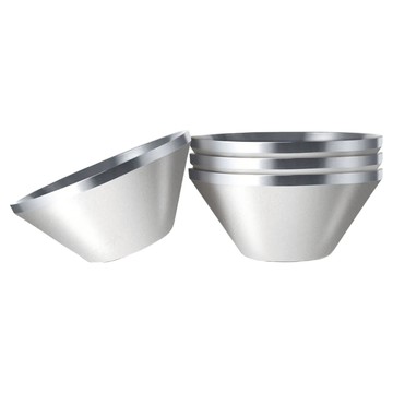 SADOMAIN 仙德曼 雙層不銹鋼笠形碗 1組 白色 隔熱設計