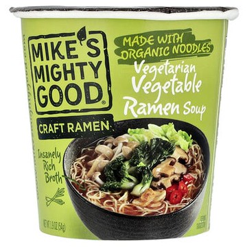 Mike's Mighty Good, 手工拉面，全素蔬菜拉面湯，1.9 盎司（54 克）
