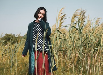 寂靜 落肩長版大衣Image Taiwan Coat