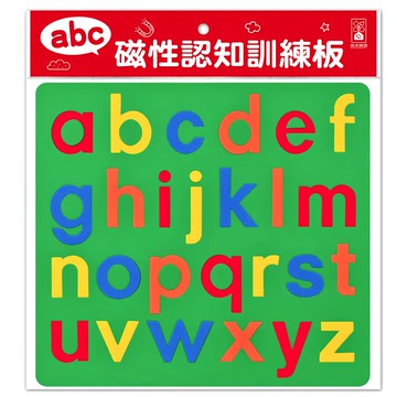 風車 abc-磁性認知訓練板 小寫字母 字母學習 兒童教具  多色  1本  25.5 x 23 x 0.5cm