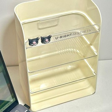 💕在臺出貨🔥復古抽屜式化妝品收納盒桌面整理儲物盒多層浴室衛生間護膚品置物