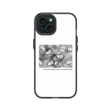 iPhone 15 Clear 酷墨灰 - 怪奇事物所 Incrediville - 所長細胞群_白