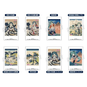 【RE】現貨 GSC 初音未來×葛飾北齋 iXima 拍立得卡片 中盒8入