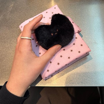 小黑貓日記本封面 (A6 尺寸) / 書套 活頁夾 新年禮物