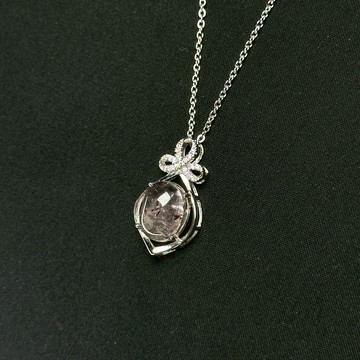 煙花超七 | 茶晶超七 紫超七 萬能水晶 脈輪療癒 高頻水晶 台灣師傅手磨 天然石項鍊 925純銀 K30-49