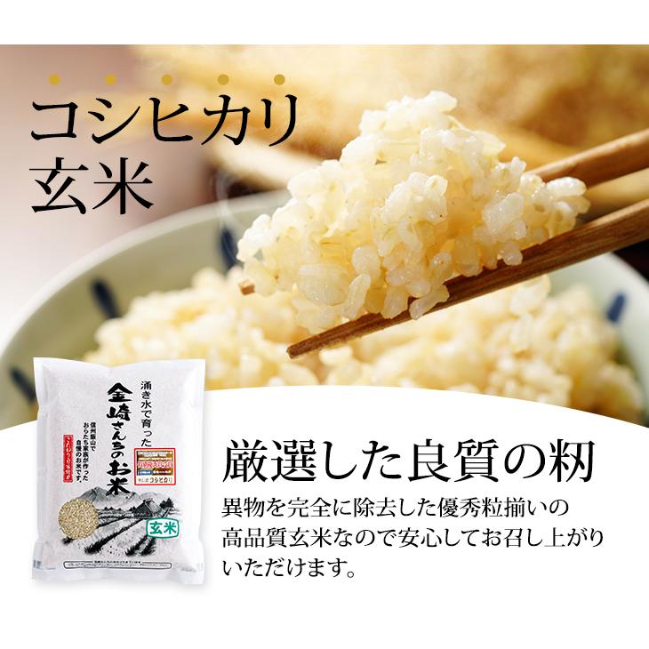 お米 特別栽培米コシヒカリ（玄米）1kg 令和5年産 新米 金崎さんちのお米 長野県飯山