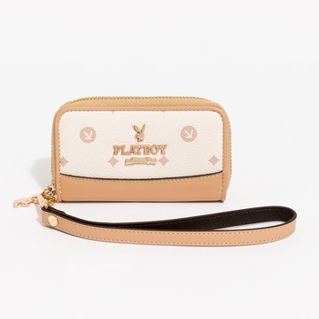 PLAYBOY - 零錢包附手挽帶  Daylight系列 - 米色