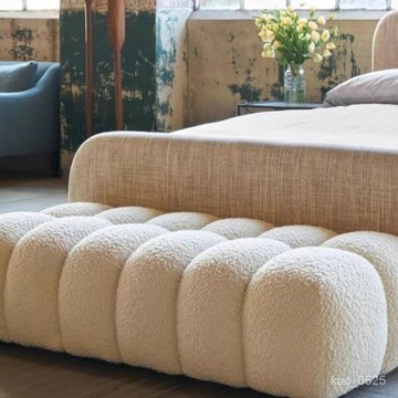 宅配免運/床邊入戶門單人沙髮衣帽間床尾凳長條沙髮凳加厚民宿雙人北歐超厚