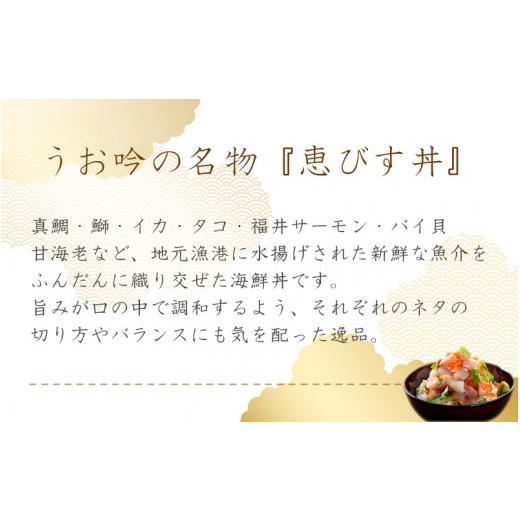 ふるさと納税 福井県 敦賀市 [047-b001] 海鮮 ご飯にのせるだけ！手間なし こだわり海鮮丼「恵びす丼の素 5食」（1袋 90g）ESSEふるさとグランプ…